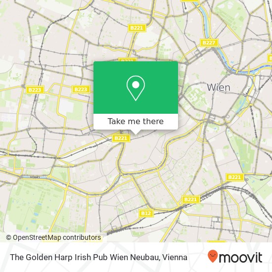 The Golden Harp Irish Pub Wien Neubau map