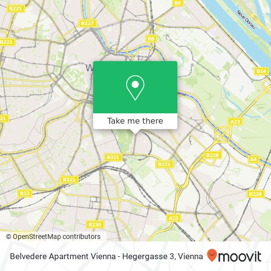 Belvedere Apartment Vienna - Hegergasse 3 map