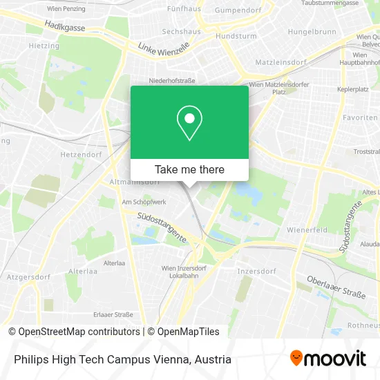 Philips High Tech Campus Vienna map