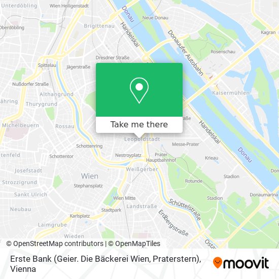 Erste Bank (Geier. Die Bäckerei Wien, Praterstern) map