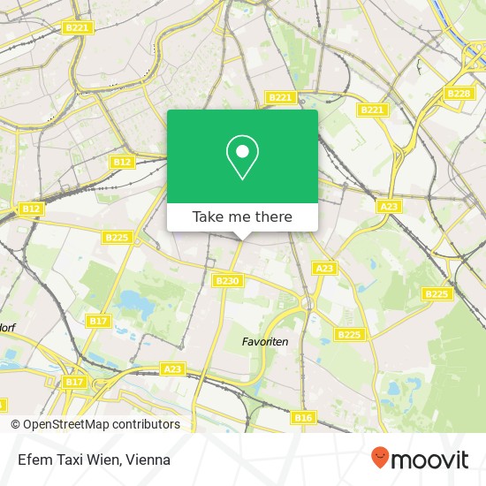 Efem Taxi Wien map