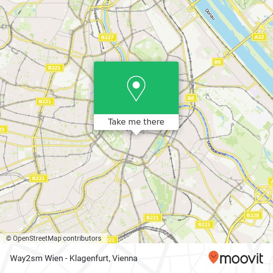 Way2sm Wien - Klagenfurt map