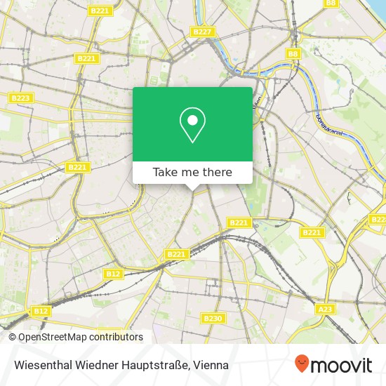 Wiesenthal Wiedner Hauptstraße map