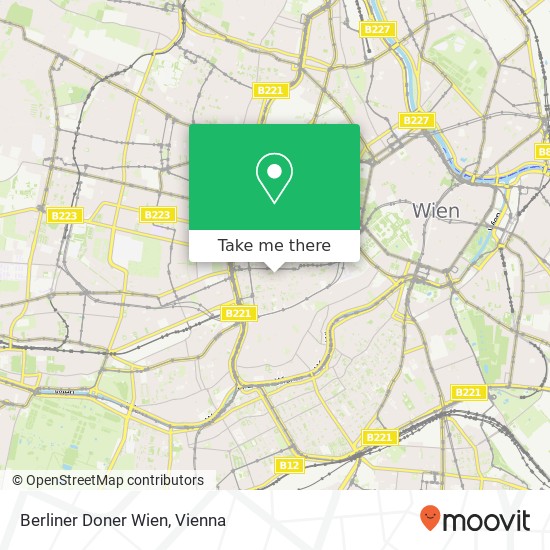 Berliner Doner Wien map