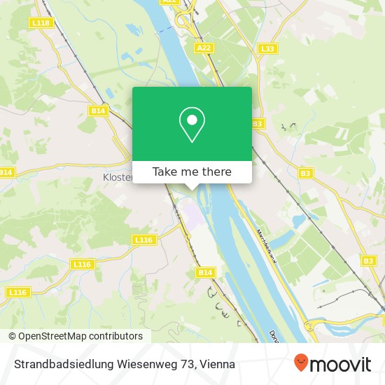 Strandbadsiedlung Wiesenweg 73 map