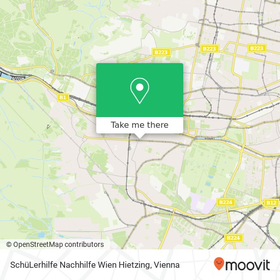 SchüLerhilfe Nachhilfe Wien Hietzing map