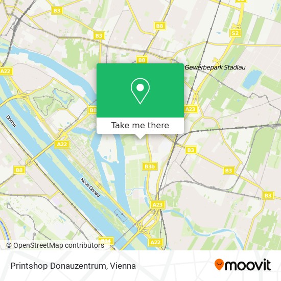 Printshop Donauzentrum map