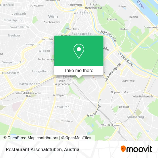 Restaurant Arsenalstuben map