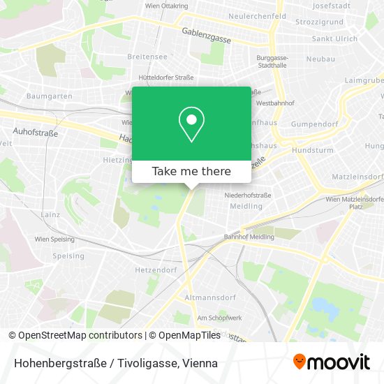 Hohenbergstraße / Tivoligasse map