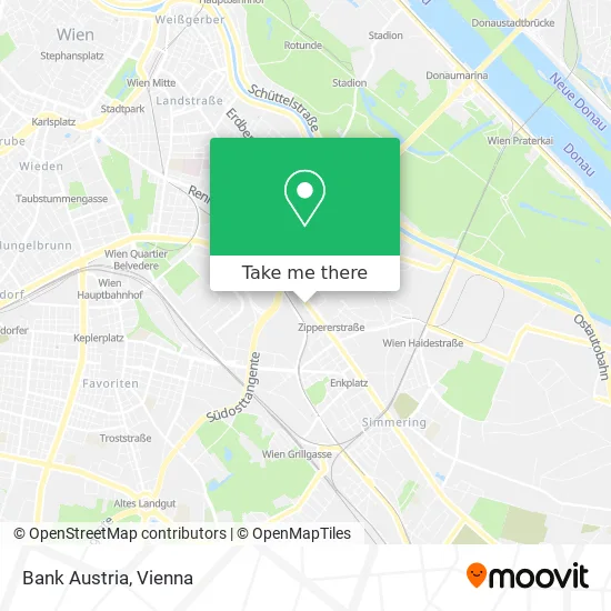 Bank Austria map