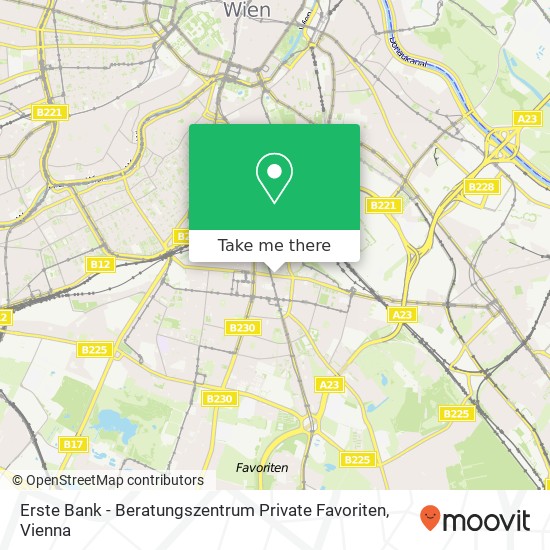 Erste Bank - Beratungszentrum Private Favoriten map