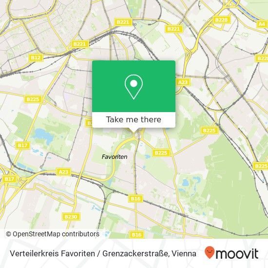 Verteilerkreis Favoriten / Grenzackerstraße map