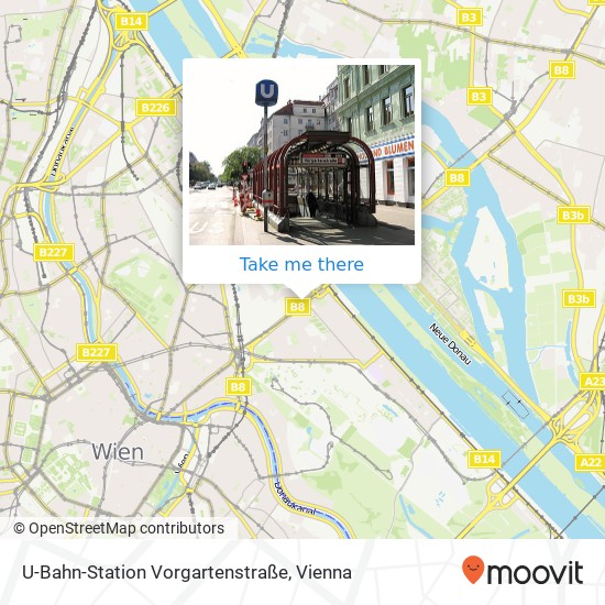 U-Bahn-Station Vorgartenstraße map