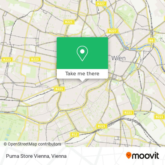 Puma Store Vienna map