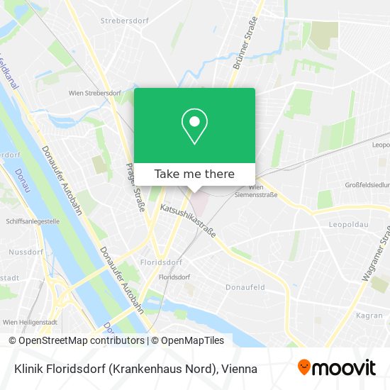 Klinik Floridsdorf (Krankenhaus Nord) map