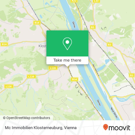Mc Immobilien Klosterneuburg map