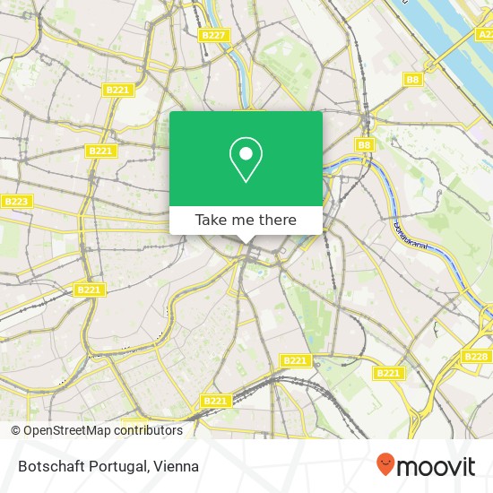 Botschaft Portugal map