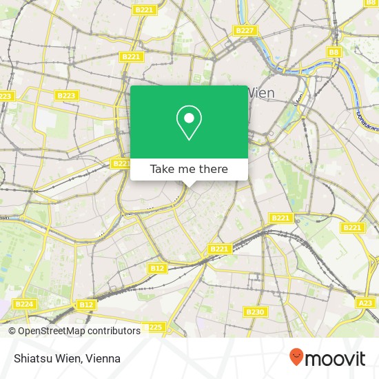 Shiatsu Wien map