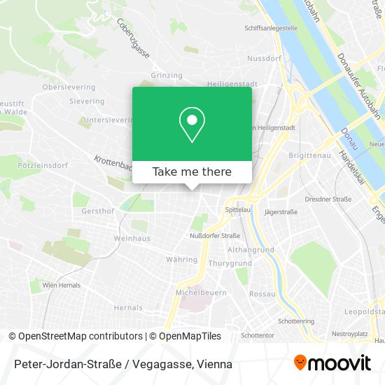 Peter-Jordan-Straße / Vegagasse map
