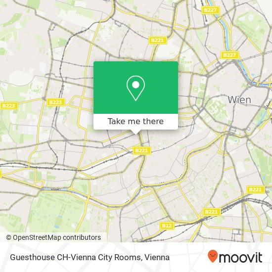 Guesthouse CH-Vienna City Rooms map