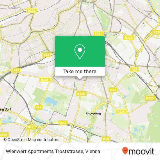 Wienwert Apartments Troststrasse map