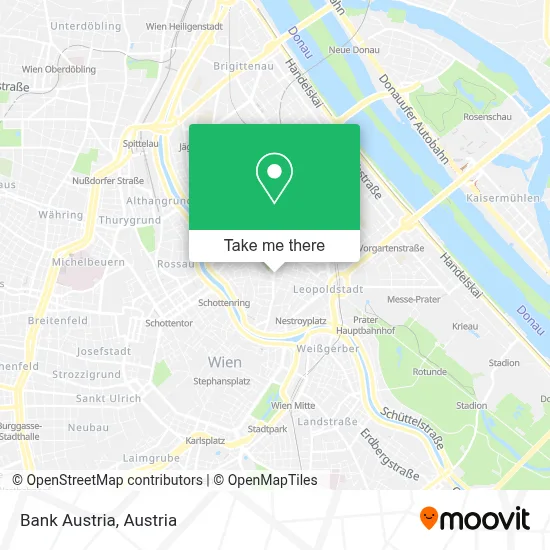 Bank Austria map