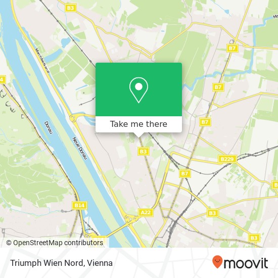 Triumph Wien Nord map