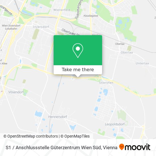 S1 / Anschlussstelle Güterzentrum Wien Süd map