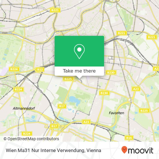 Wien Ma31 Nur Interne Verwendung map