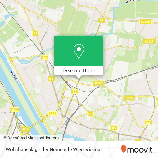 Wohnhausalage der Gemeinde Wien map