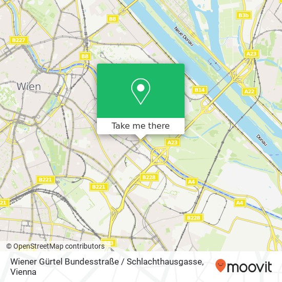Wiener Gürtel Bundesstraße / Schlachthausgasse map