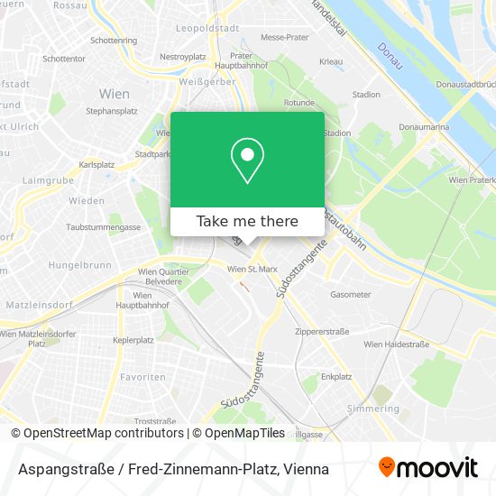 Aspangstraße / Fred-Zinnemann-Platz map