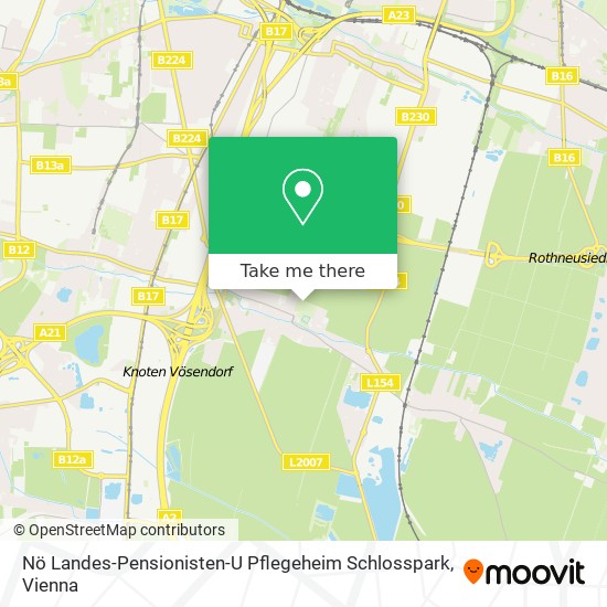 Nö Landes-Pensionisten-U Pflegeheim Schlosspark map