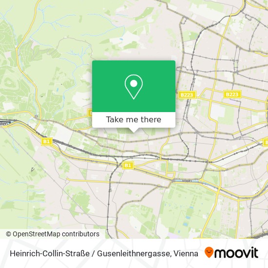 Heinrich-Collin-Straße / Gusenleithnergasse map