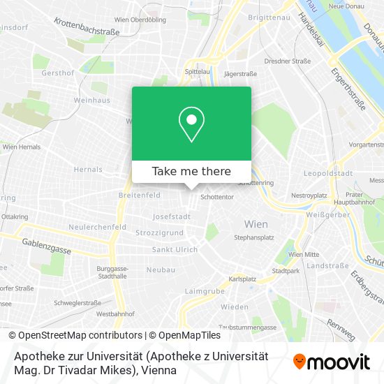 Apotheke zur Universität (Apotheke z Universität Mag. Dr Tivadar Mikes) map