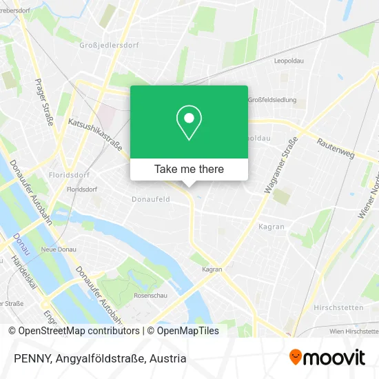 PENNY, Angyalföldstraße map