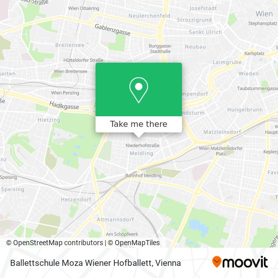Ballettschule Moza Wiener Hofballett map