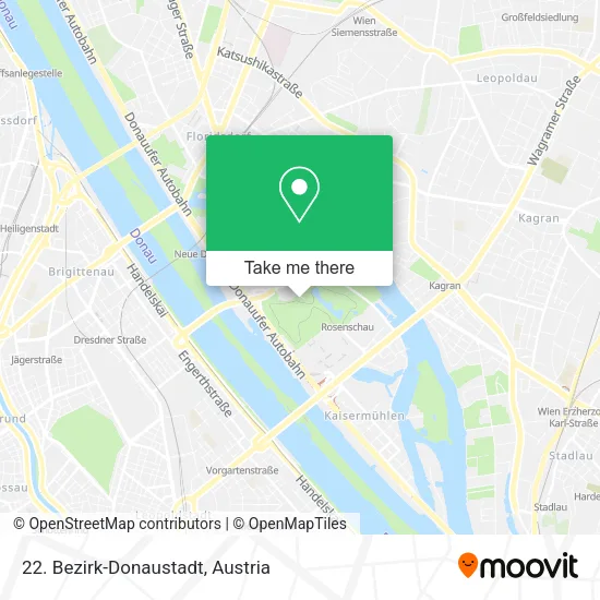22. Bezirk-Donaustadt map