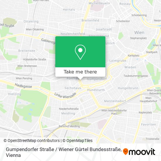 Gumpendorfer Straße / Wiener Gürtel Bundesstraße map