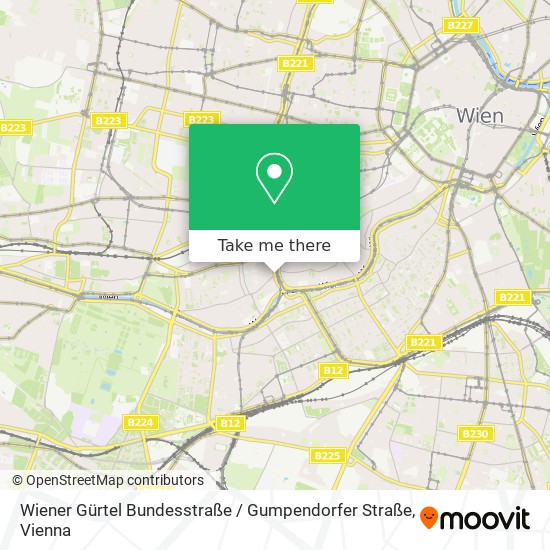 Wiener Gürtel Bundesstraße / Gumpendorfer Straße map