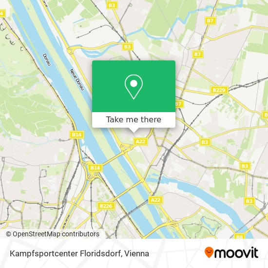 Kampfsportcenter Floridsdorf map