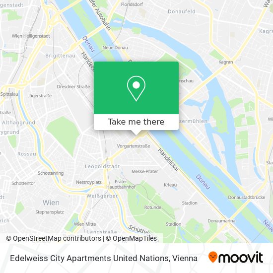 Edelweiss City Apartments United Nations map