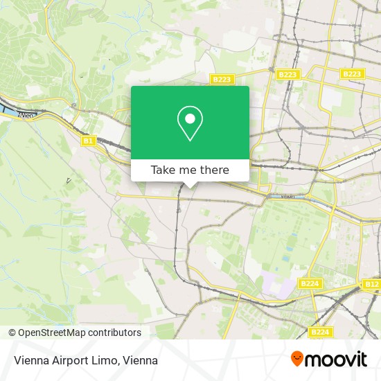 Vienna Airport Limo map