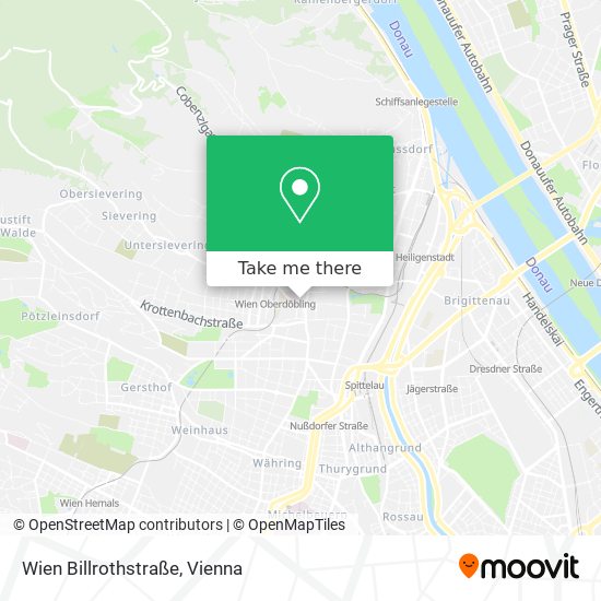 Wien Billrothstraße map