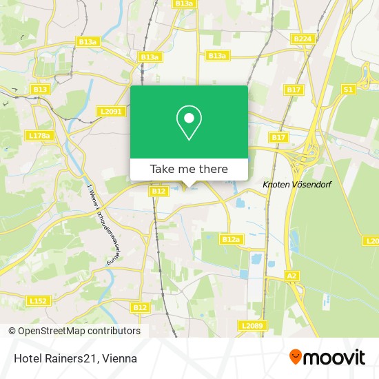 Hotel Rainers21 map