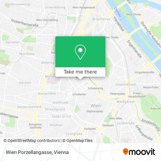 Wien Porzellangasse map