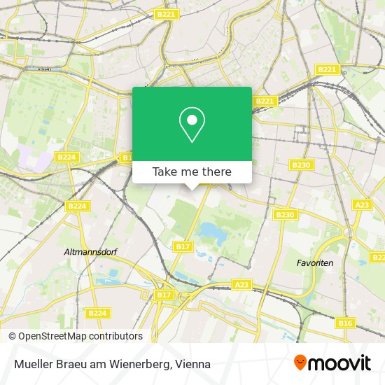 Mueller Braeu am Wienerberg map