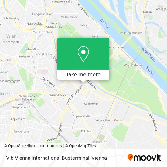 Vib Vienna International Busterminal map