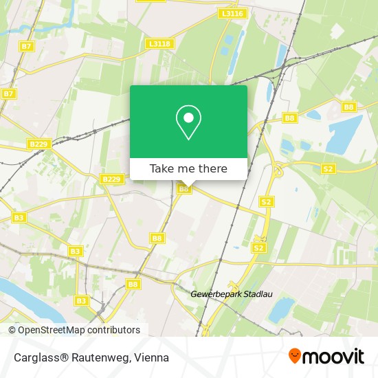 Carglass® Rautenweg map