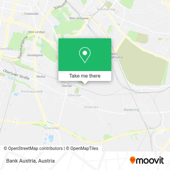 Bank Austria map